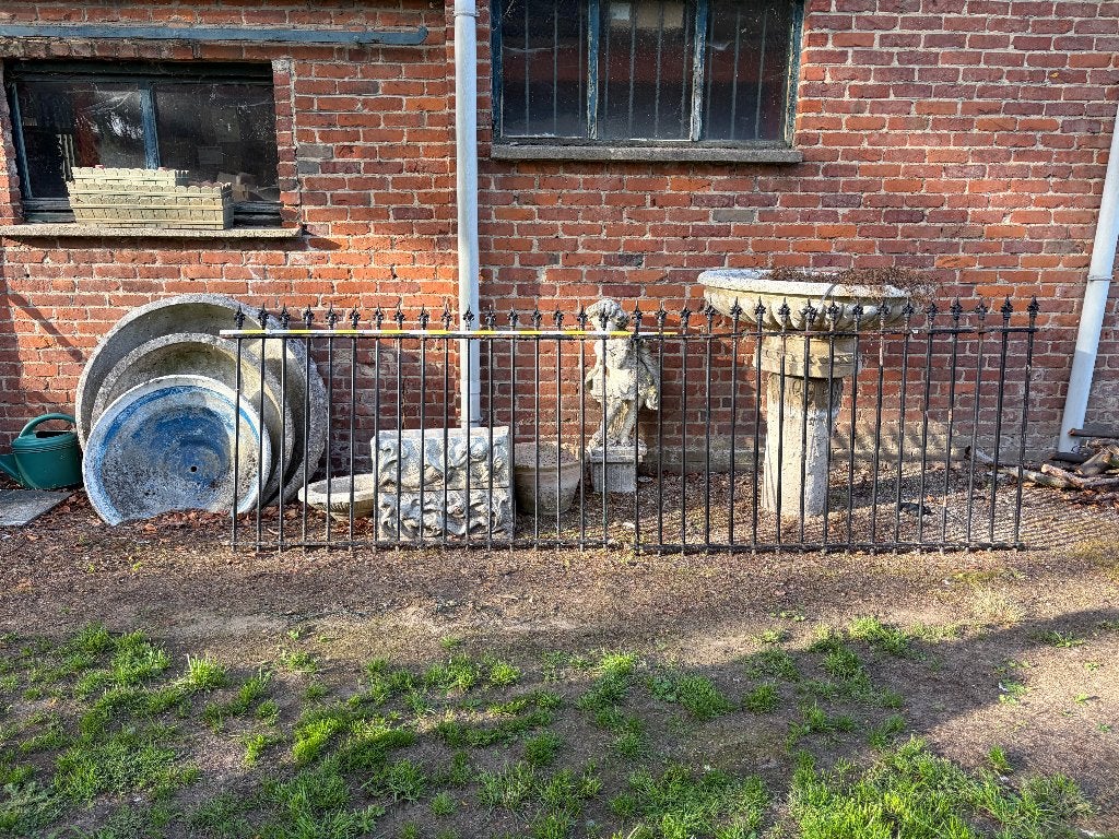 Ijzeren hek (2x laag, 1x hoog), Tuin en Terras, Ophalen, Gebruikt, IJzer