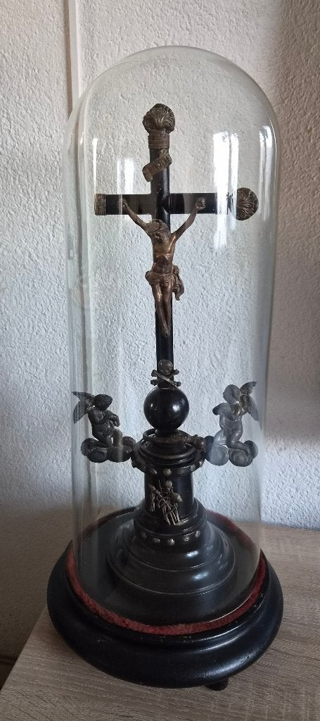 Antiek Altaarkruisbeeld in Grote Stolp - 53 cm, Enlèvement