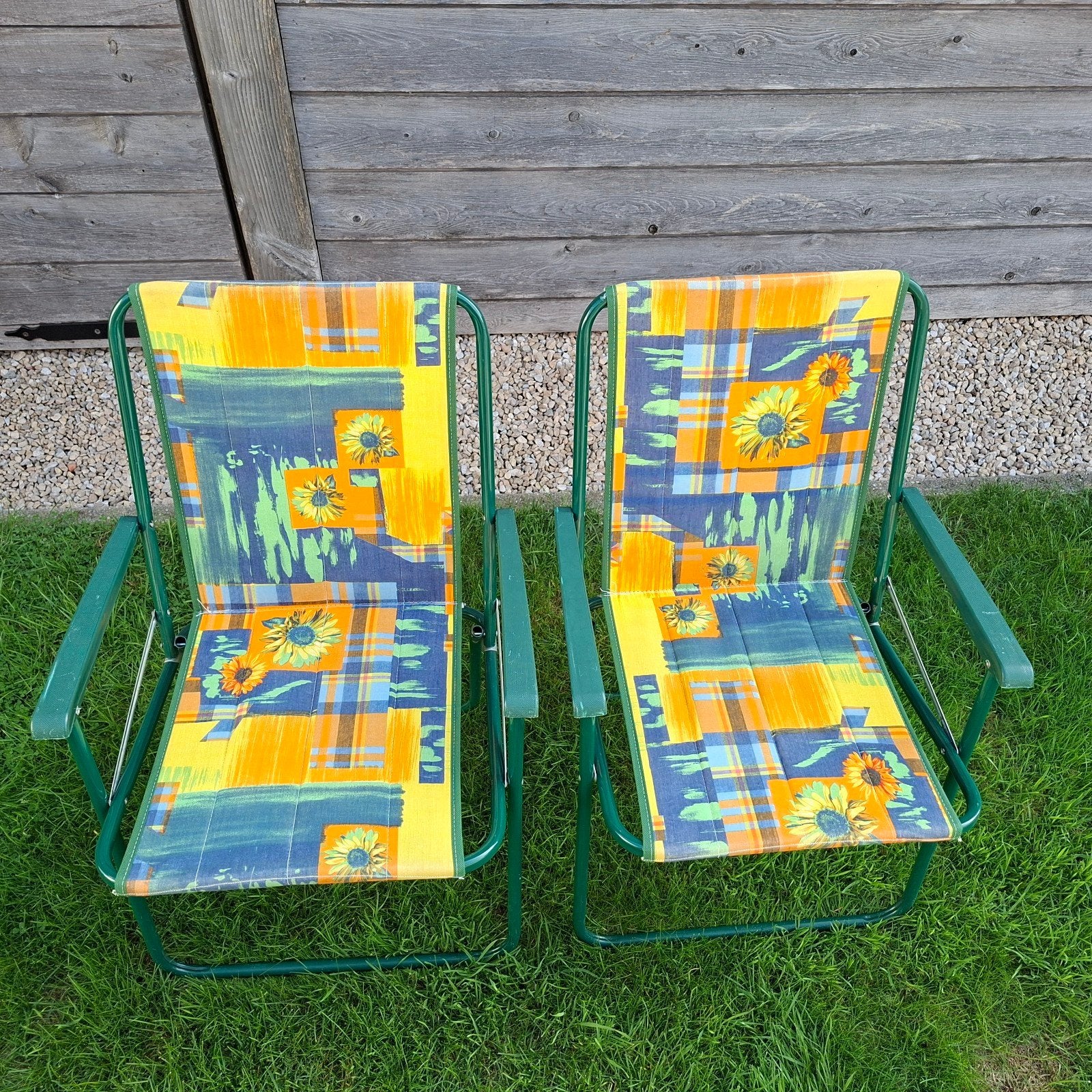Retro klapstoelen, Tuin en Terras, Ophalen, Gebruikt, Inklapbaar