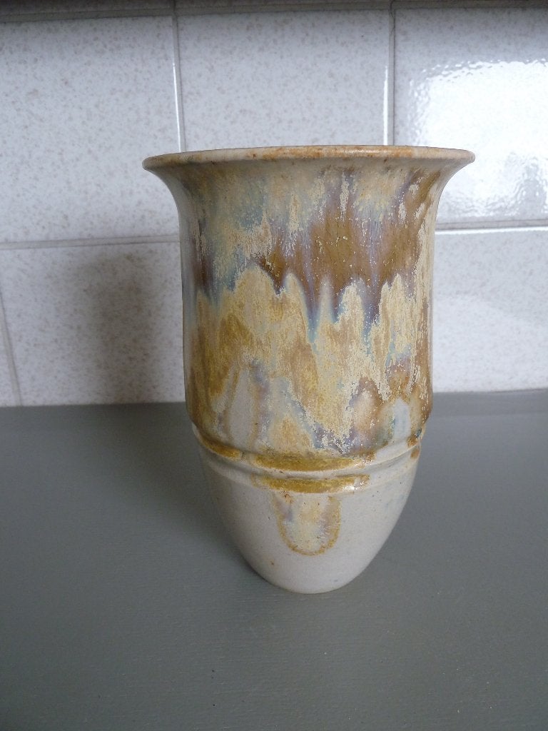 Keramiek/steengoed vaas Charles Edouard Gréber 18cm, Ophalen of Verzenden