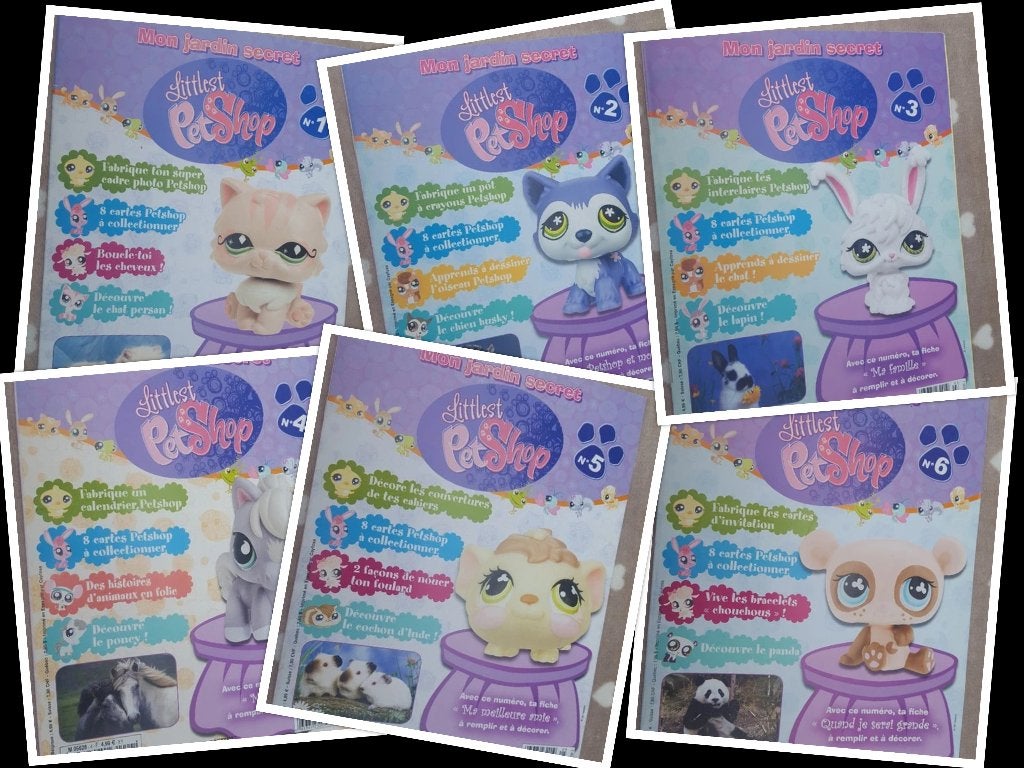 Lot de 6 livres Mon jardin secret Littlest PetShop, Enlèvement, Utilisé