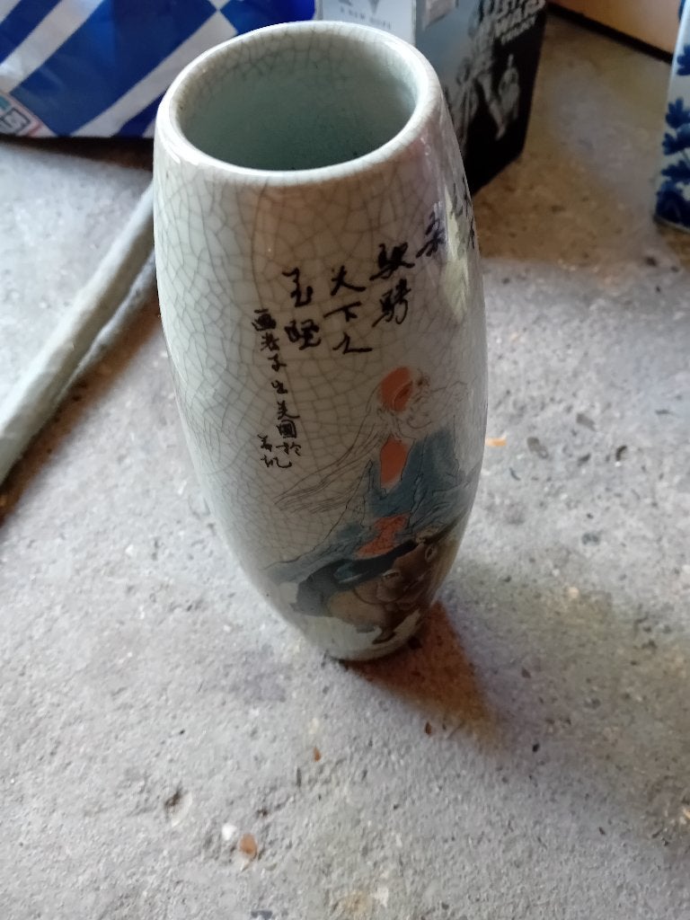 Vase chinois  en porcelaine, Enlèvement ou Envoi