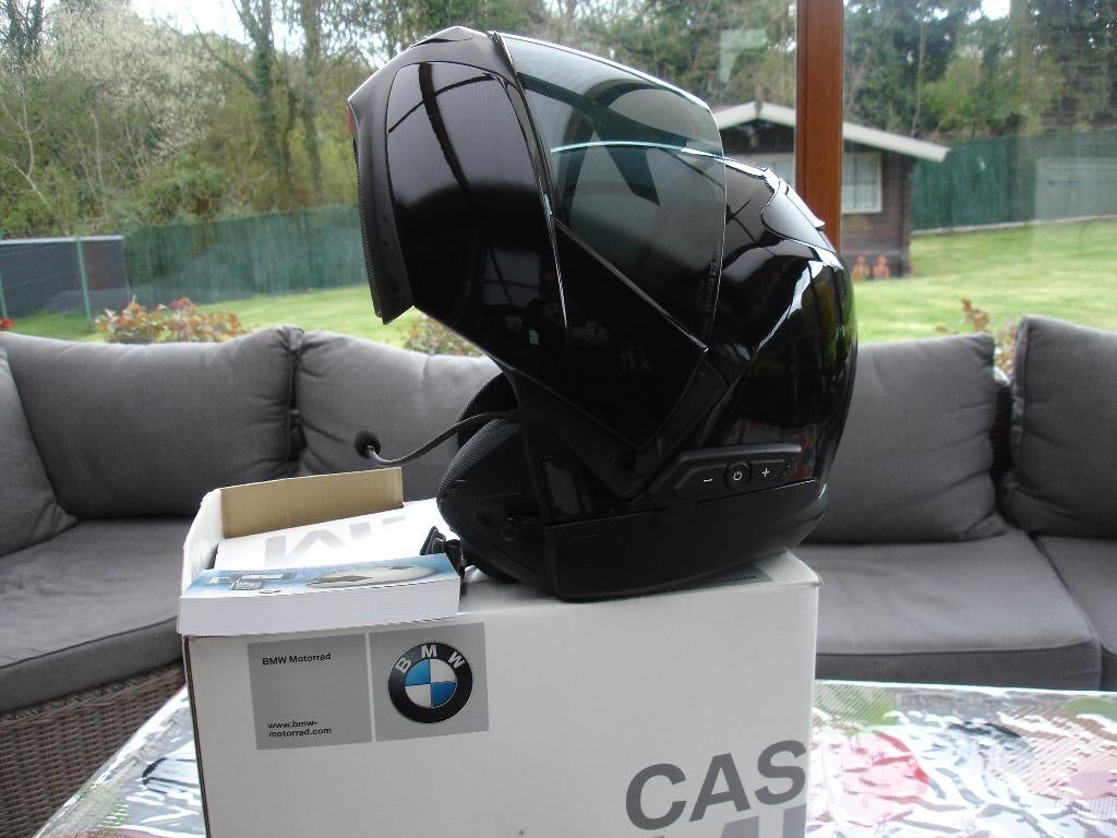 CASQUE MOTO BMW NOIR MODULABLE AVEC TELEPHONIE TAILLE M, M, Dames, Integraalhelm, Tweedehands