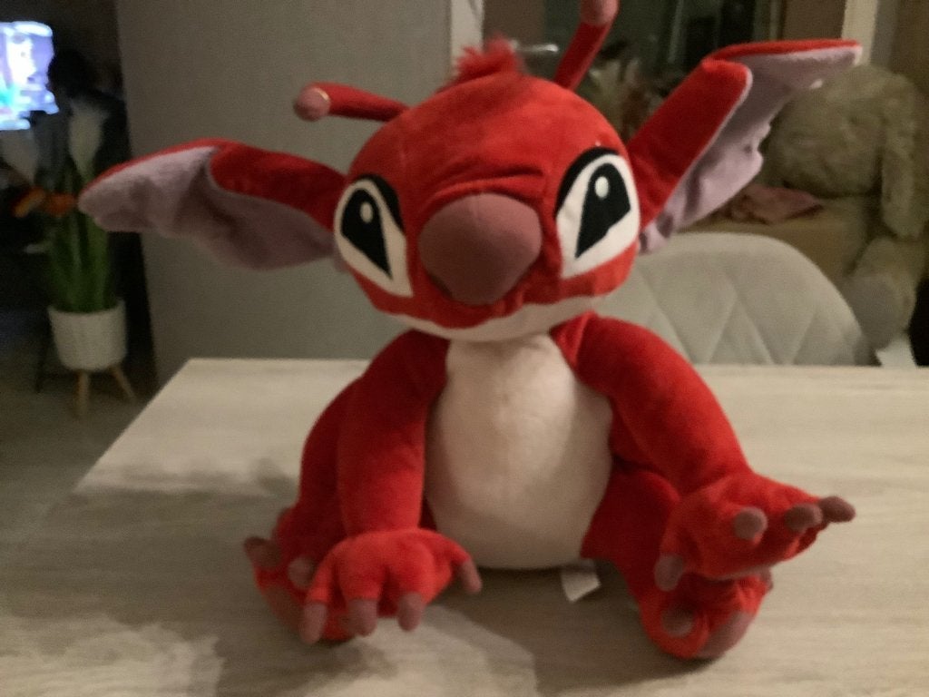 Personnage en peluche Disney Stitch Leroy (30 cm), Disney, Rouge, Comme neuf, Moyen (20 à 80 cm)
