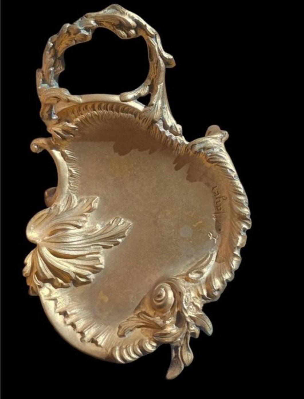 Antieke Art Nouveau Gebronsde Vide-Poche – Gesigneerd L. May, Ophalen of Verzenden