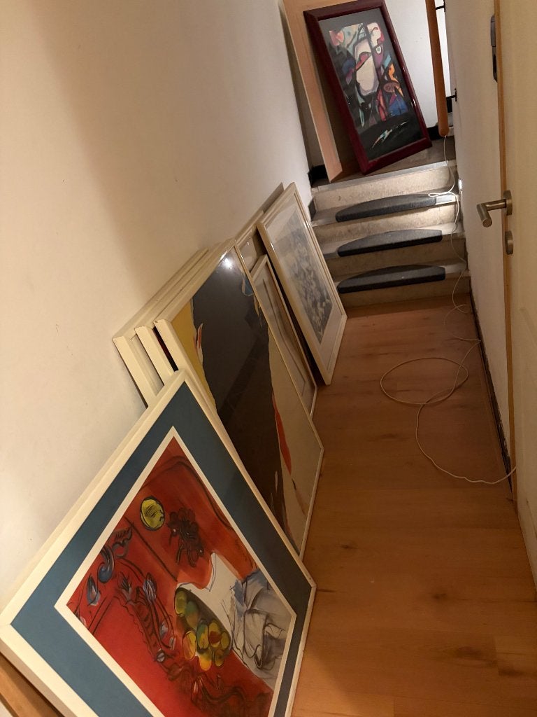 Schilderijen of kaders, Ophalen, Achter glas, Abstract