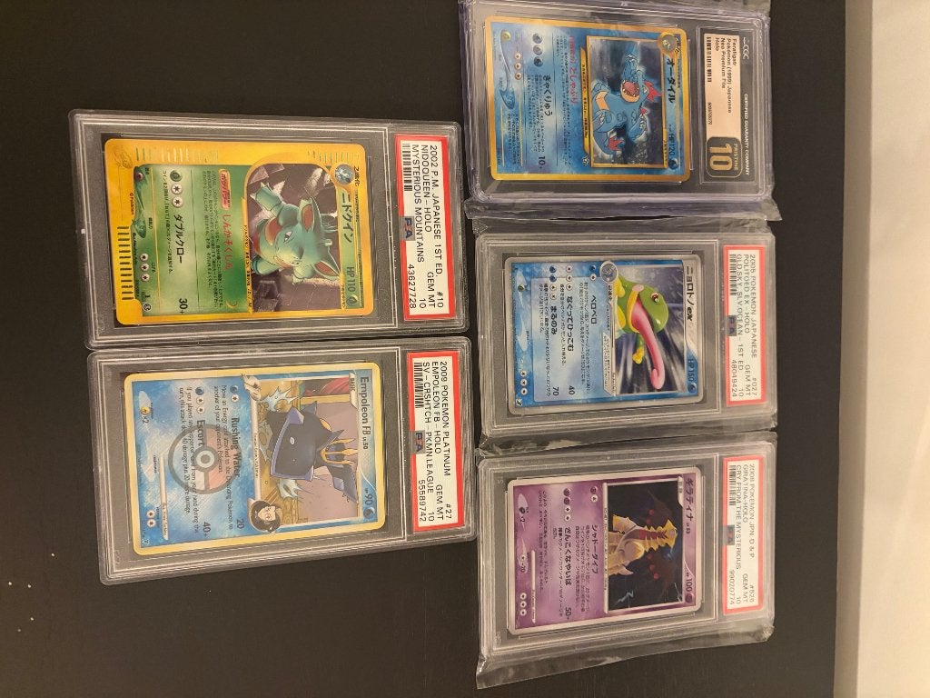 Pokémon Low pop slabs vintage kaarten, Ophalen, Nieuw, Meerdere kaarten