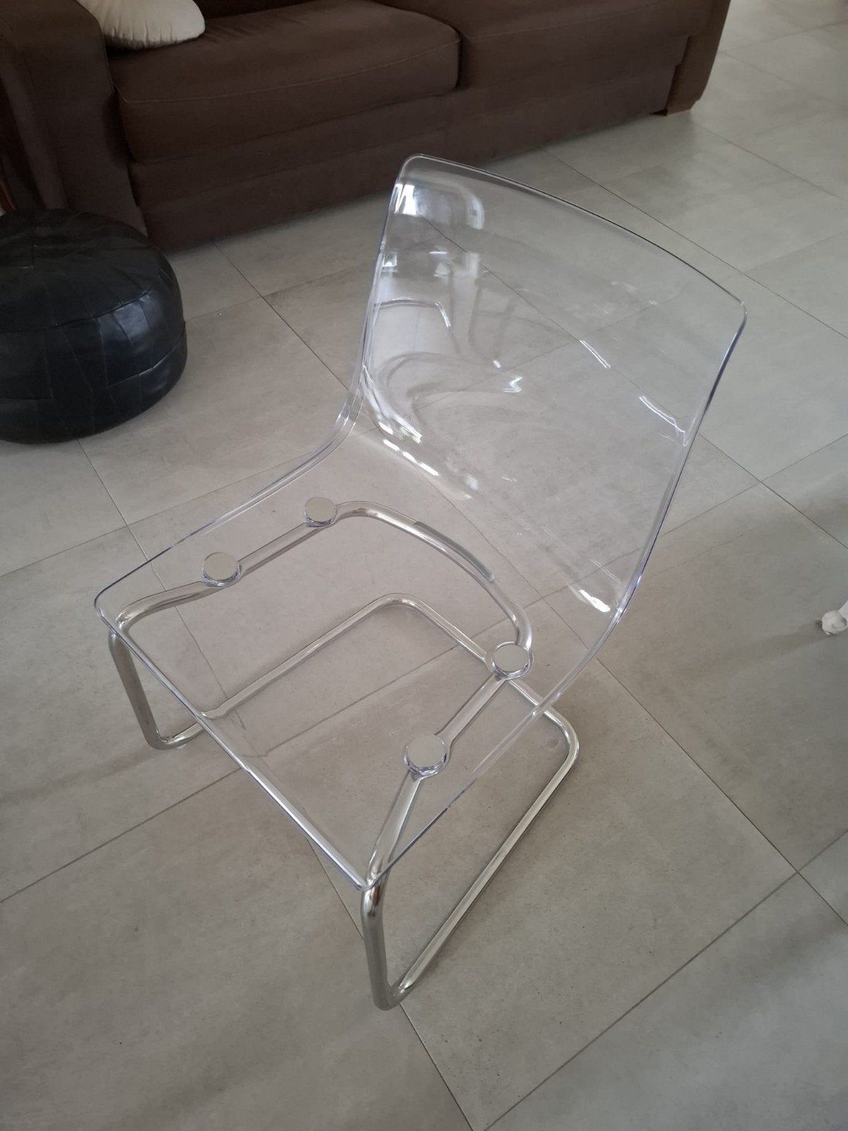 chaises transparentes ikea, Maison & Meubles, Chaises, Autres couleurs, Synthétique, Comme neuf, Enlèvement