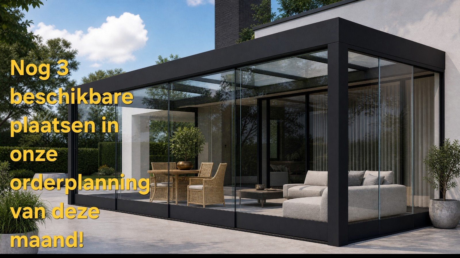 Abri de terrasse Pergola haut de gamme Véranda, Jardin & Terrasse, Verrières, Enlèvement ou Envoi