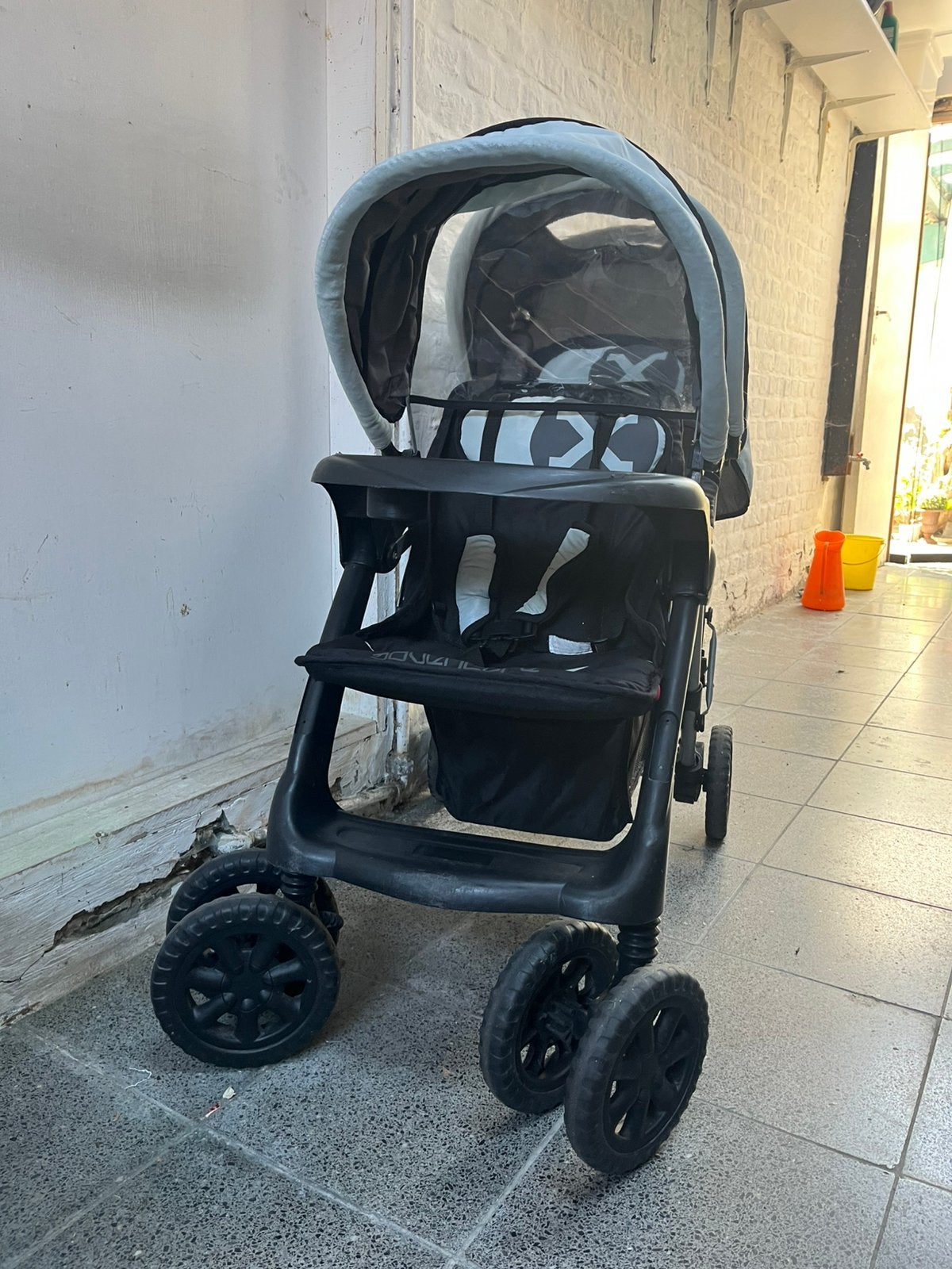 Buggy voor 2 kinderen, Gebruikt, Duowagen, Ophalen, Kinderwagen
