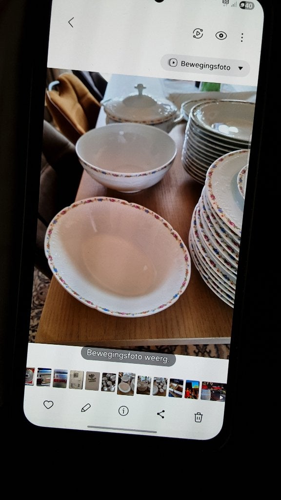 Limoge compleet eetservies en koffie servies 12 pers, Ophalen, Overige merken, Klassiek, Zo goed als nieuw