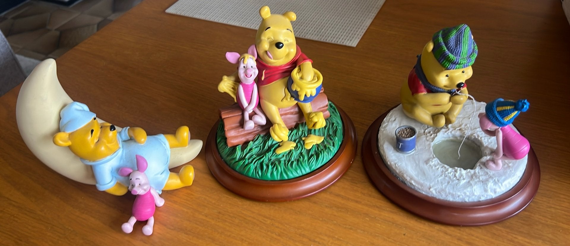 Beeldjes winnie de pooh lot van 3 stuks, Ophalen, Gebruikt, Beeldje of Figuurtje