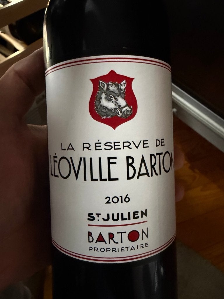 La Réserve de Léoville Barton 2016 Saint-Julien, Collections, Vins, Neuf, Pleine, Enlèvement, Vin rouge