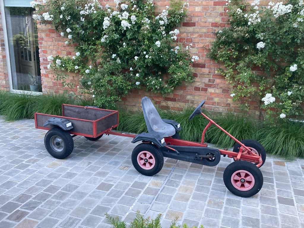 Go-cart met aanhanger, Ophalen