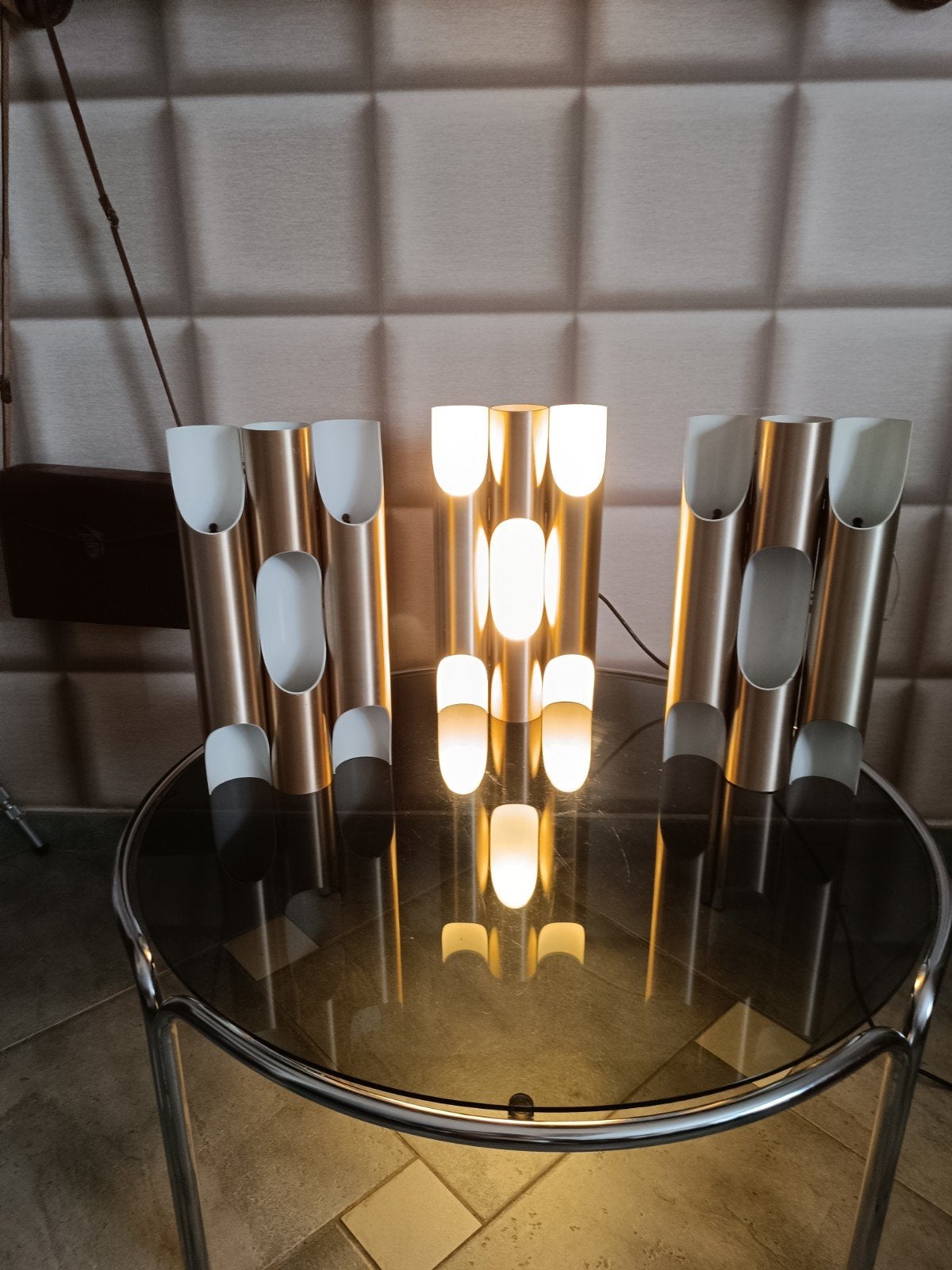 vintage space age mid century luminaire applique murale fuga, Enlèvement