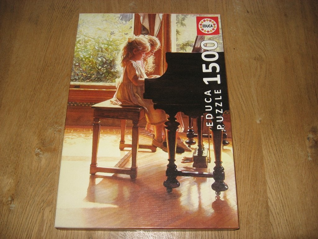 Puzzel 1500 st Kinderen aan Piano Perfecte staat, Ophalen of Verzenden, 500 t/m 1500 stukjes, Nieuw, Legpuzzel
