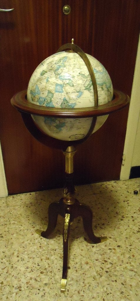 globe terrestre, Enlèvement, Utilisé, Bois, Globe terrestre antique