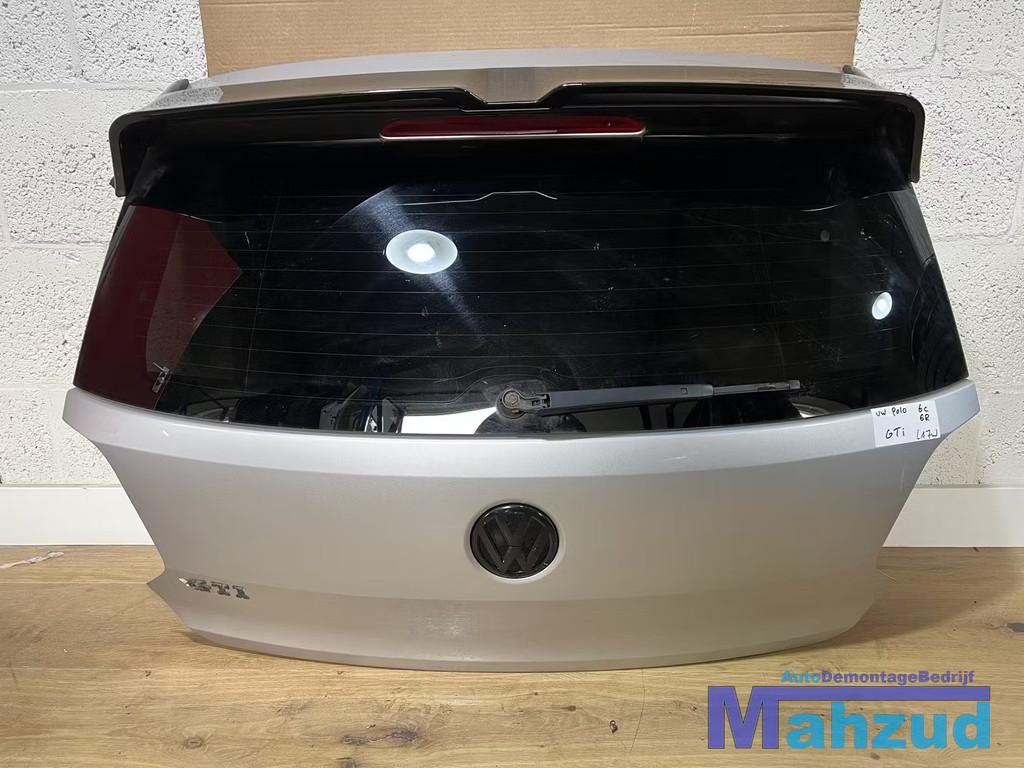 VW POLO 6R 6C zilver GTI LA7W Achterklep 2009-2016, Auto-onderdelen, Carrosserie, Deur, Volkswagen, Achter, Gebruikt