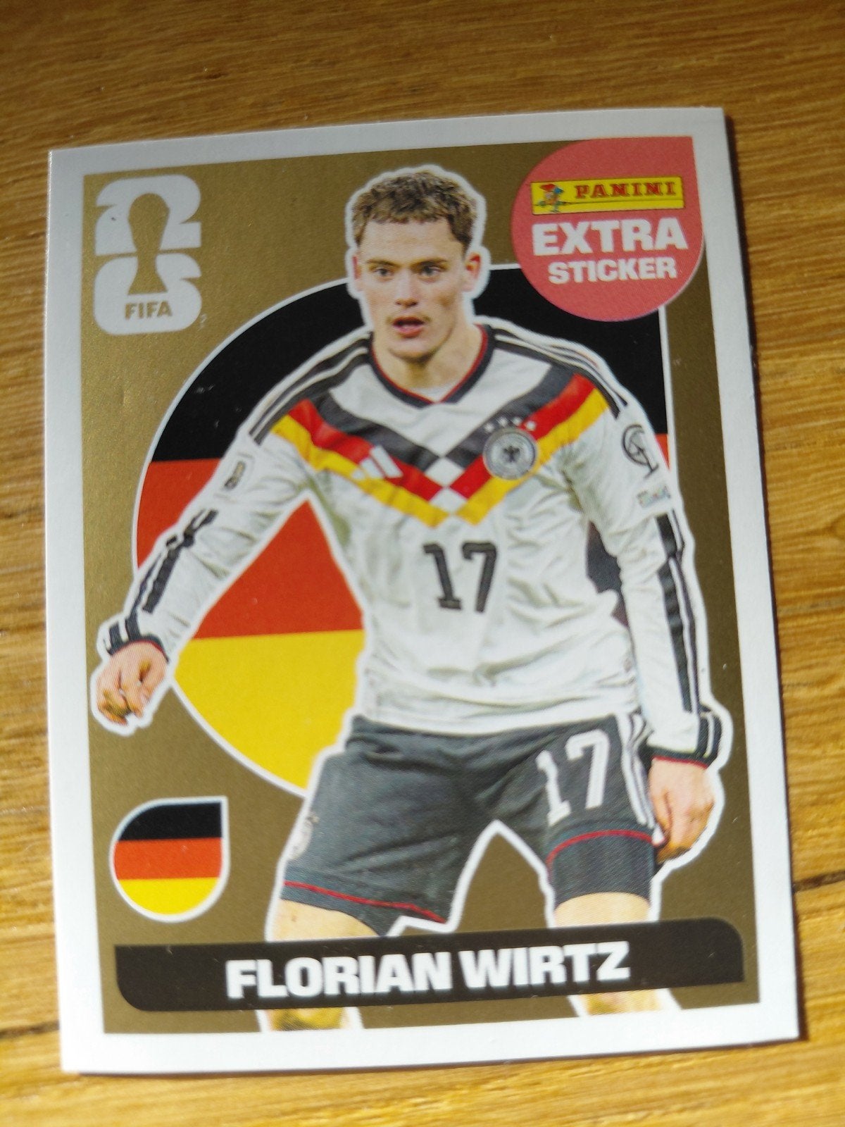 Extra sticker panini gold Florian Wirtz, Ophalen