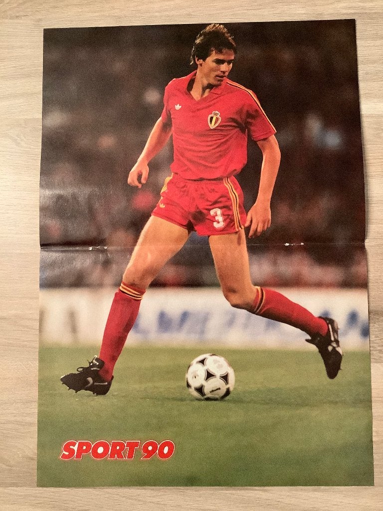 Poster Georges Grun bij Rode Duivels, Verzamelen, Ophalen of Verzenden, Zo goed als nieuw, Poster, Plaatje of Sticker