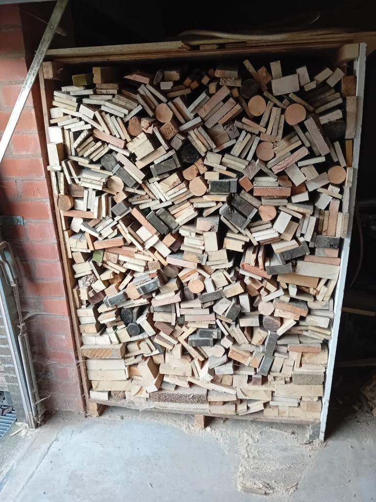 Brandhout 5 paletten van 1,5m3, Tuin en Terras, Brandhout, Ophalen