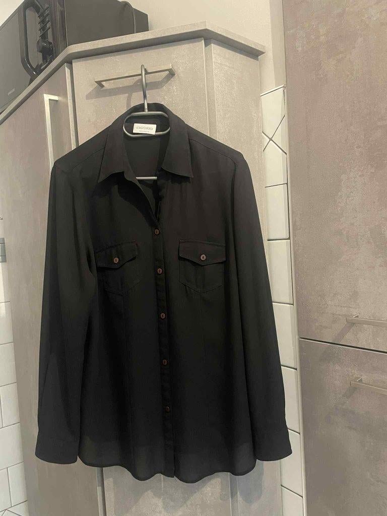 CHEMISE noire C&A 44, C&A, Enlèvement ou Envoi, Comme neuf, Noir