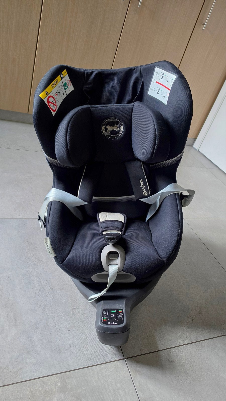 CYBEX Sirona S2 i-Size – Moon Black, 0 t/m 18 kg, Afneembare rugleuning, Zo goed als nieuw, Isofix
