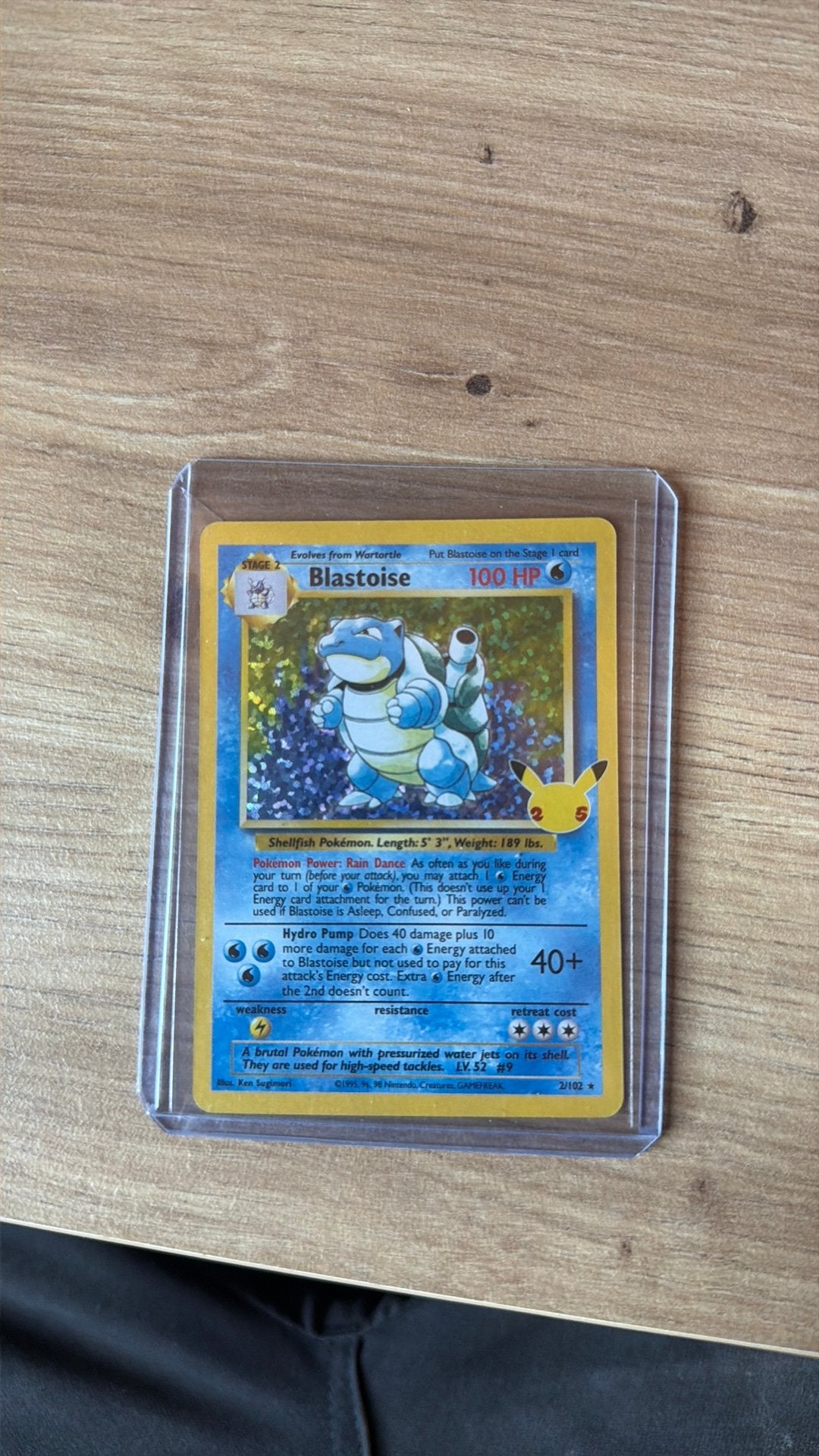 Blastoise celebrations, Enlèvement, Comme neuf