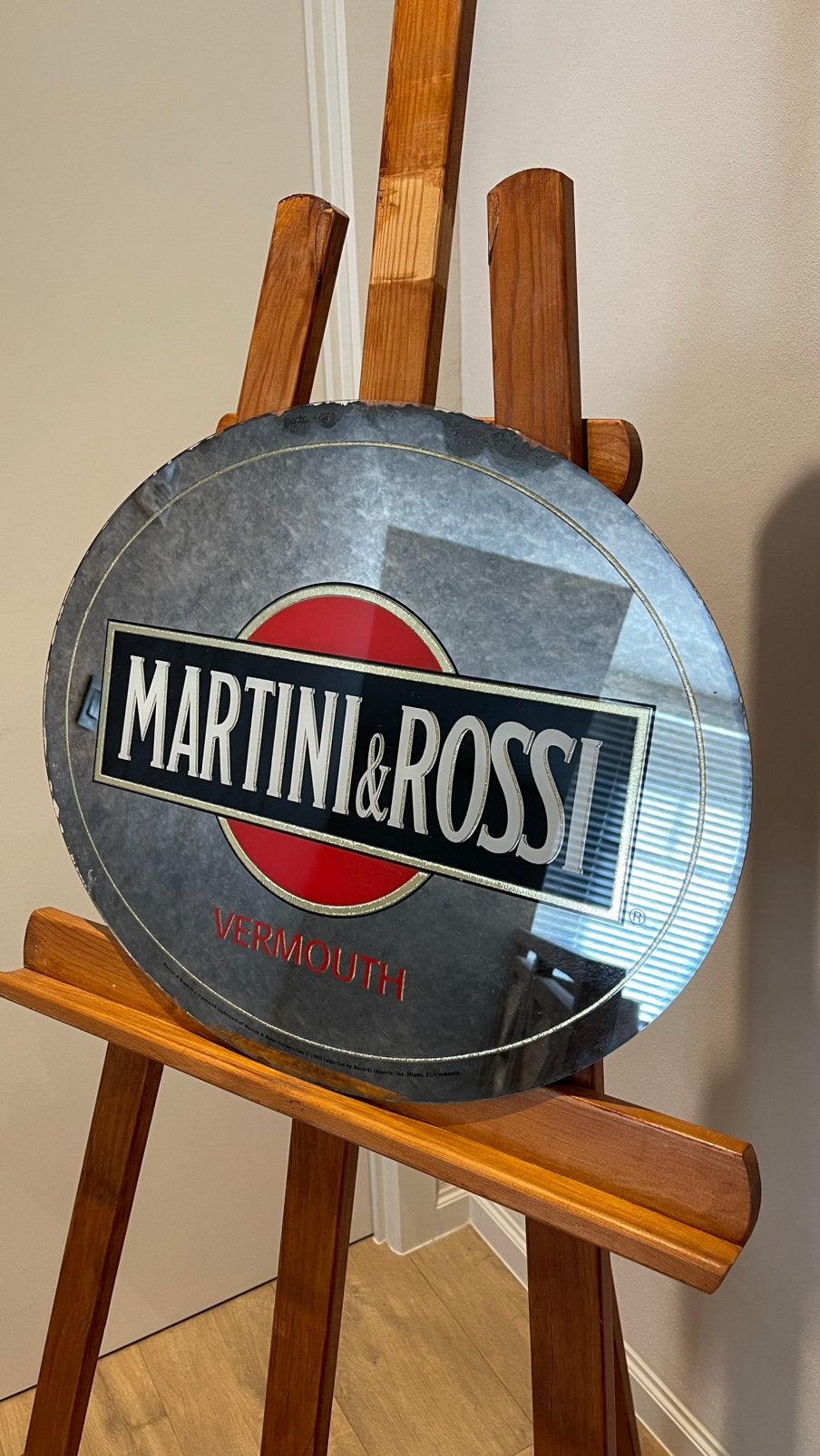 Martini Rossi spiegel., Ophalen, Gebruikt, Reclamebord