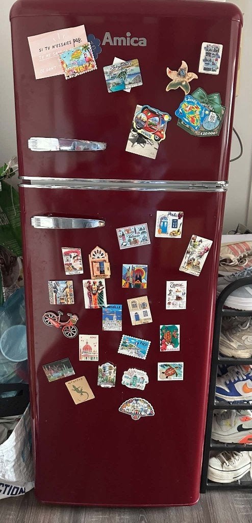 Frigo Amica, Electroménager, Avec compartiment congélateur, Utilisé, 75 à 100 litres, 60 cm ou plus