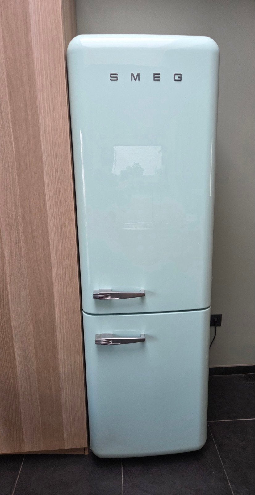 Smeg – Retro Koelkast/Diepvriezer, Ophalen, Gebruikt, 200 liter of meer, 60 cm of meer