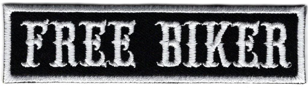 Free Biker stoffen opstrijk patch embleem #5, Motoren, Verzenden
