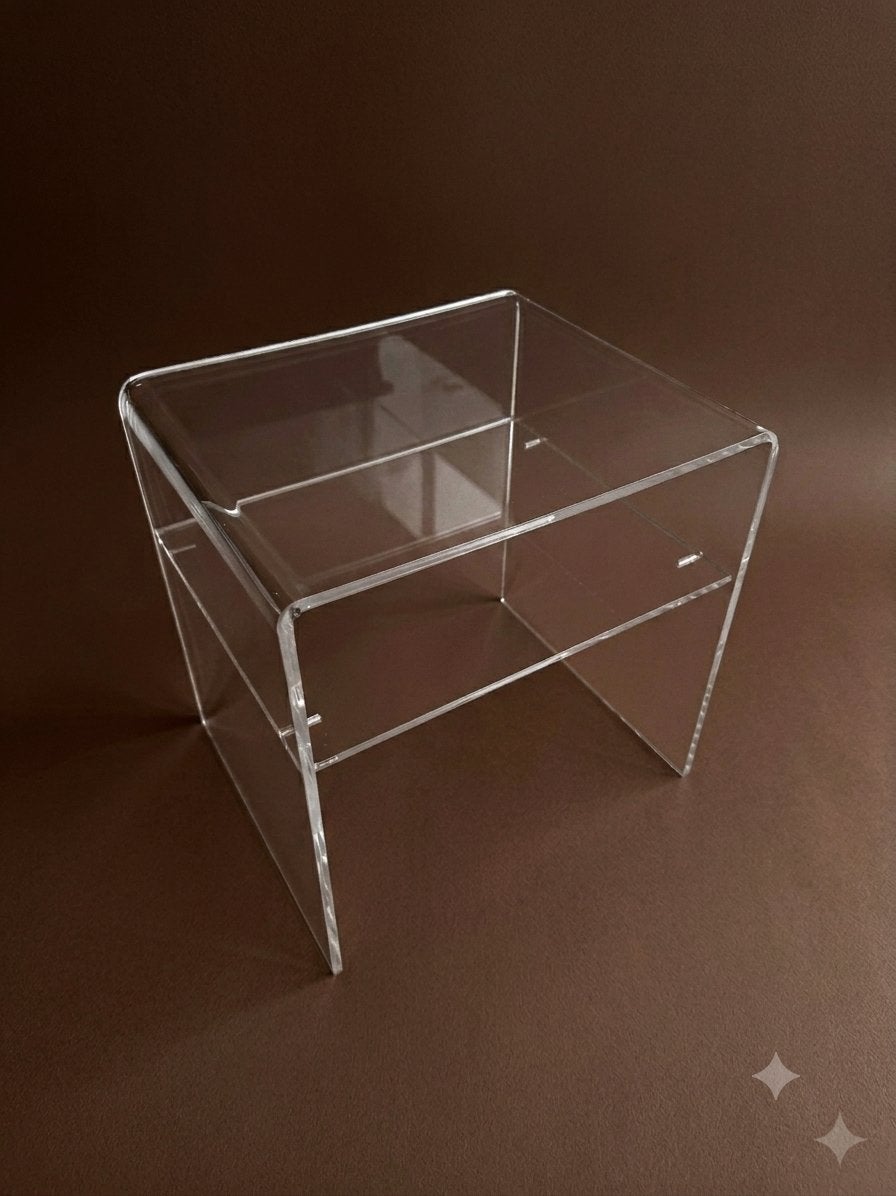 Vintage nightstand Plexi Lang, Huis en Inrichting, Ophalen, Gebruikt