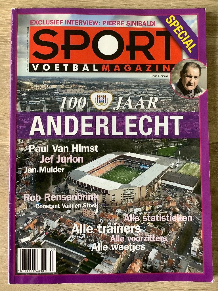 Voetbalmagazine 100 Jaar RSC Anderlecht, Ophalen of Verzenden, Zo goed als nieuw, Boek of Tijdschrift