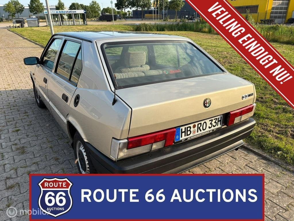Alfa Romeo 33 1.3 S | 1987 | Route 66 Auctions, Achat, Entreprise, Boîte manuelle, Autre carrosserie