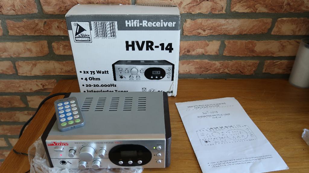 Mini versterker/tuner Mc Voice HVR-14, Overige merken, Gebruikt, Ophalen of Verzenden, 60 tot 120 watt