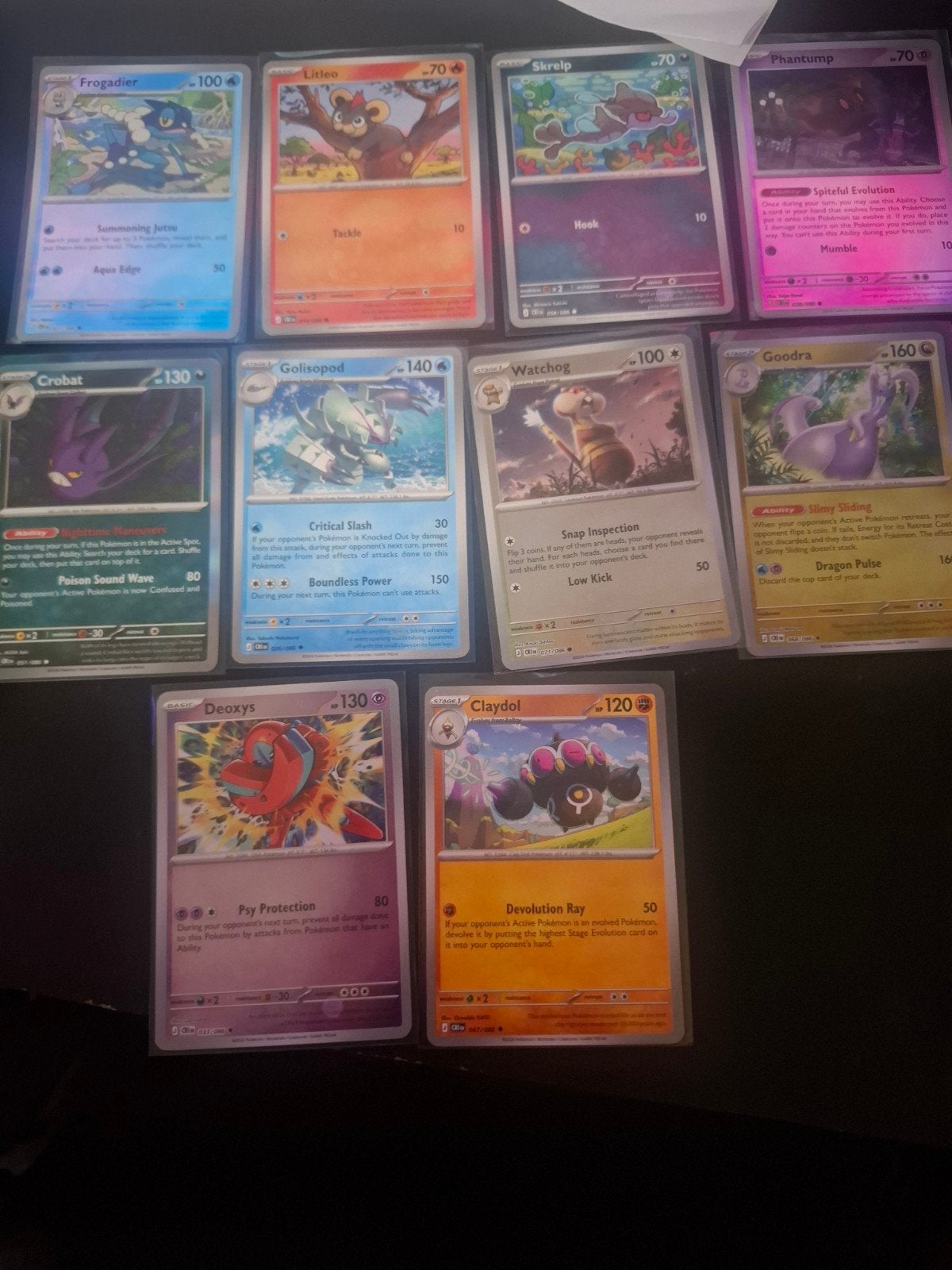 Pokemon bundel 10kaartjes holo/reverse holo, Ophalen