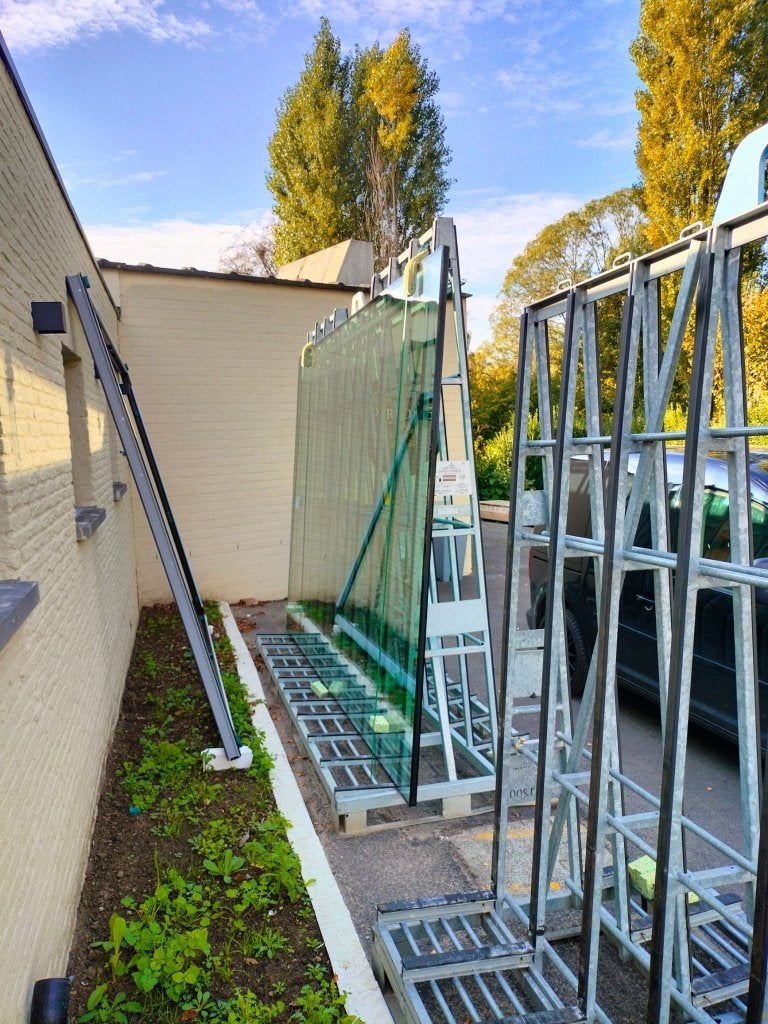 aluminium raam met super-isolerend glas, Bricolage & Construction, Neuf, 160 cm ou plus, 160 cm ou plus, Fenêtre de façade ou Vitre