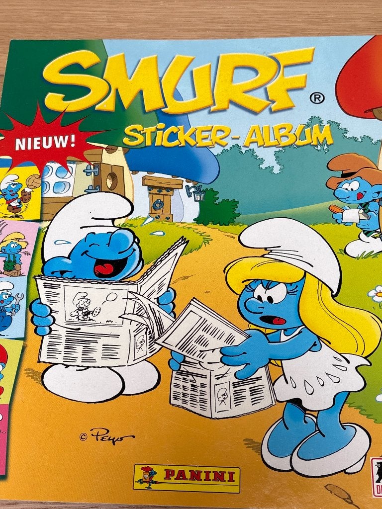 Album d'autocollants Panini Schtroumpf, Collections, Schtroumpfs, Enlèvement ou Envoi, Utilisé, Bande dessinée