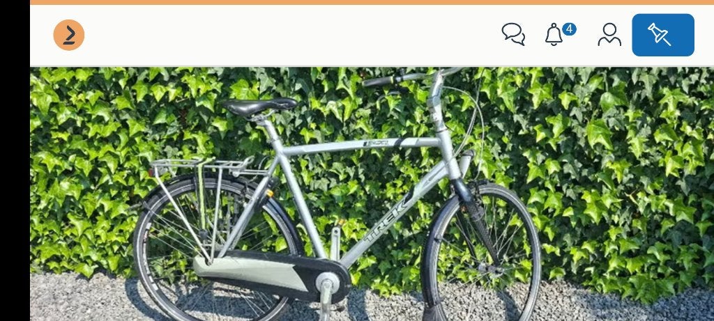 Herenfiets, izgst, merk Trek, framemaat 60, €250, Fietsen en Brommers, Gebruikt, Velgrem, Versnellingen, 57 tot 61 cm
