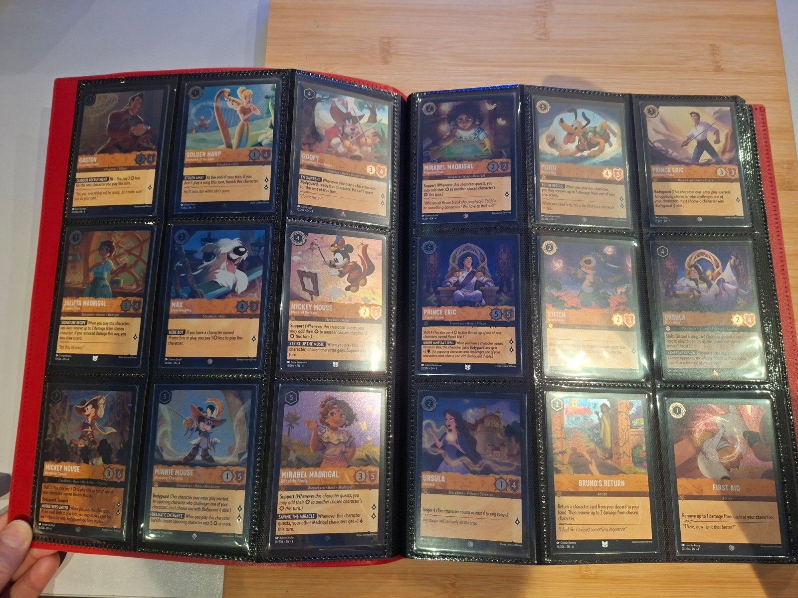 Lorcana full set 4 foil + puzzel, Ophalen, Zo goed als nieuw, Meerdere kaarten, Foil