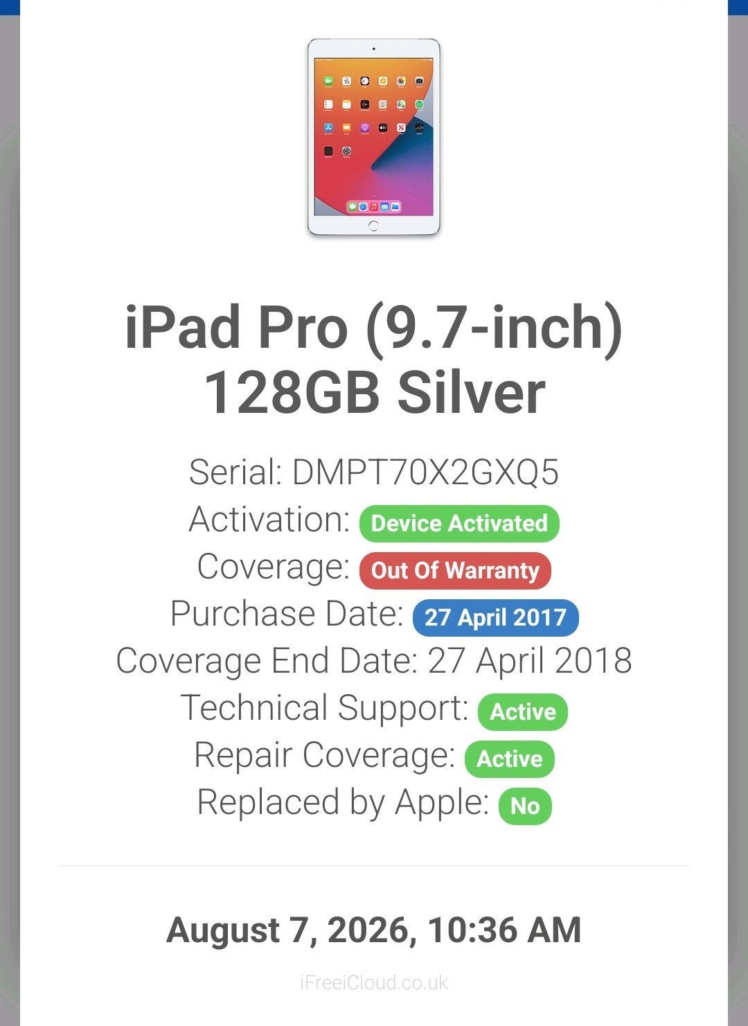iPad Pro À vendre 9.7 128 Go, Informatique & Logiciels, Envoi