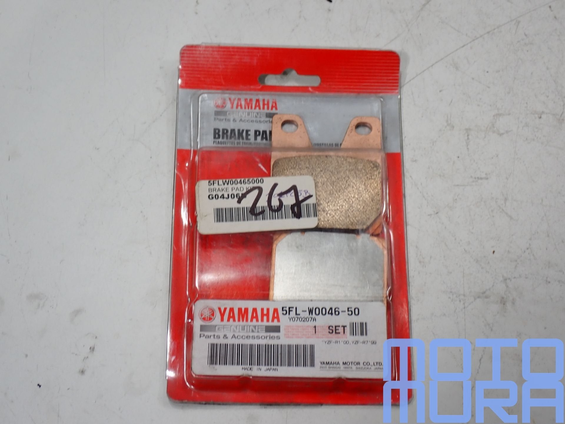 Yamaha OEM remblokken set Yamaha R1 1998 - 2001 remblokken N, -, -, Nieuw, Ophalen of Verzenden