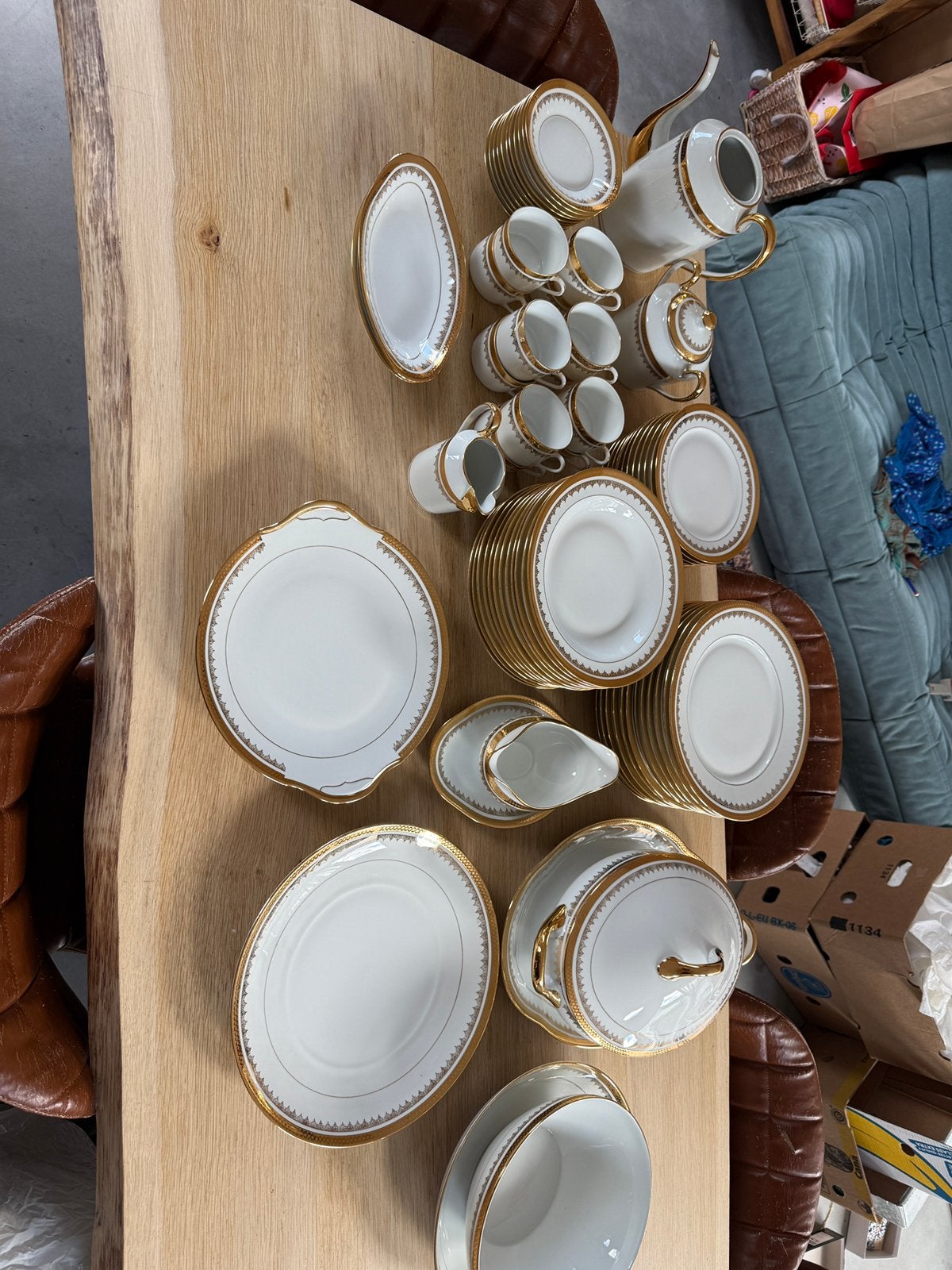 Compleet Limoges France servies voor 12 personen, Ophalen
