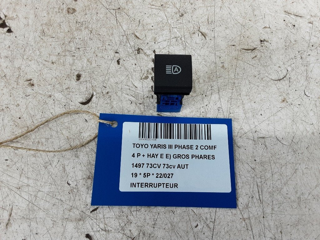 COMMUTATEUR Toyota Yaris III (P13) (01-2010/09-2020), Utilisé, Toyota