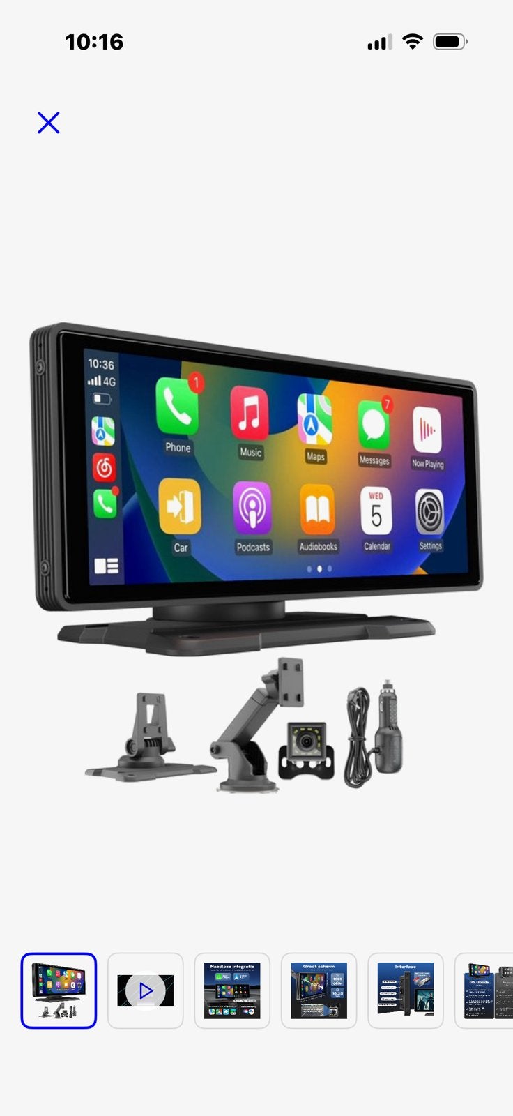 Carplay ( nieuw), Ophalen, Zo goed als nieuw