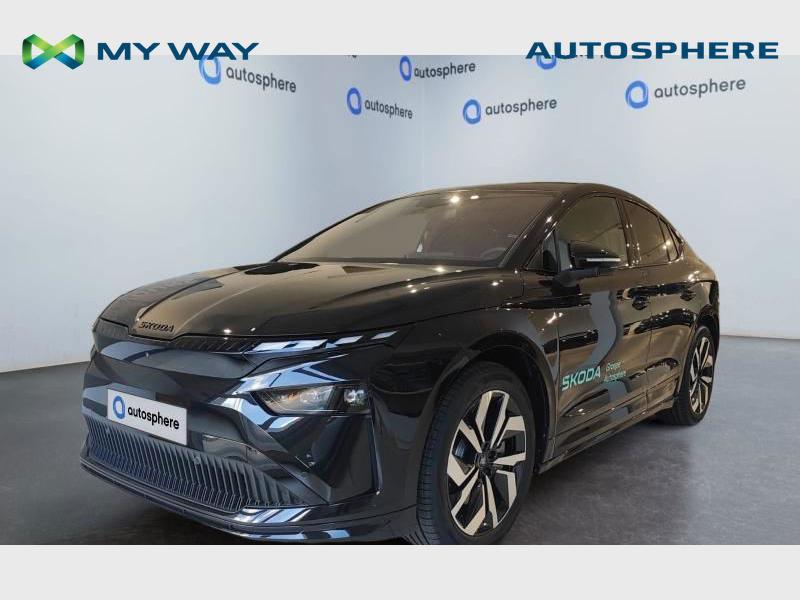Skoda Enyaq CoupÃ© Enyaq CoupÃ© 82 kWh 85 Sportline, Auto's, Automaat, Overige modellen, Alarm, Zwart