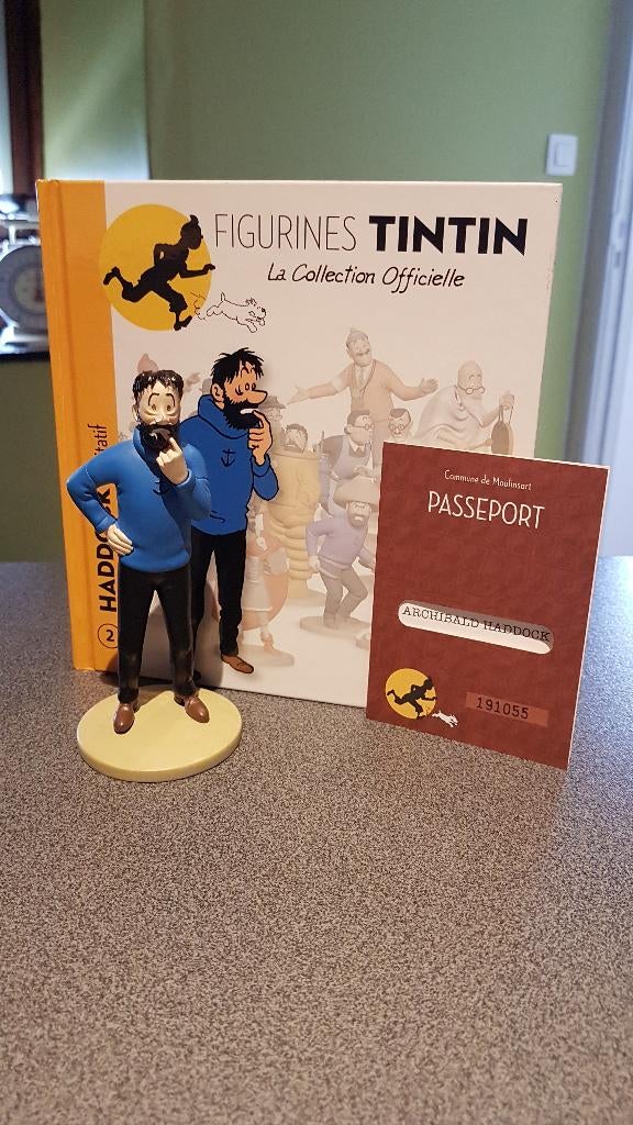 tintin figurine officielle 2 sous blister, Enlèvement, Tintin, Neuf, Statue ou Figurine
