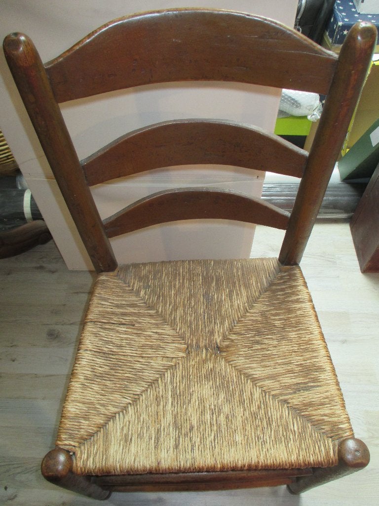 Vintage stoel, Ophalen, Gebruikt, Bruin, Eén