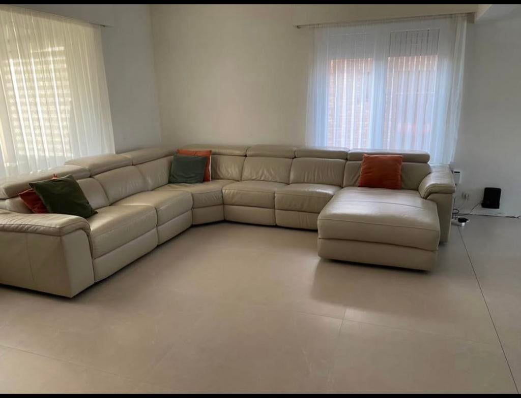 Hoeksalon, Huis en Inrichting, Ophalen, Gebruikt, Leer